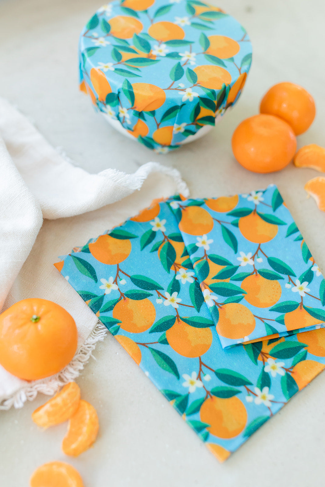 Orange Grove - Beeswax Wraps Bundle (Set of 3)