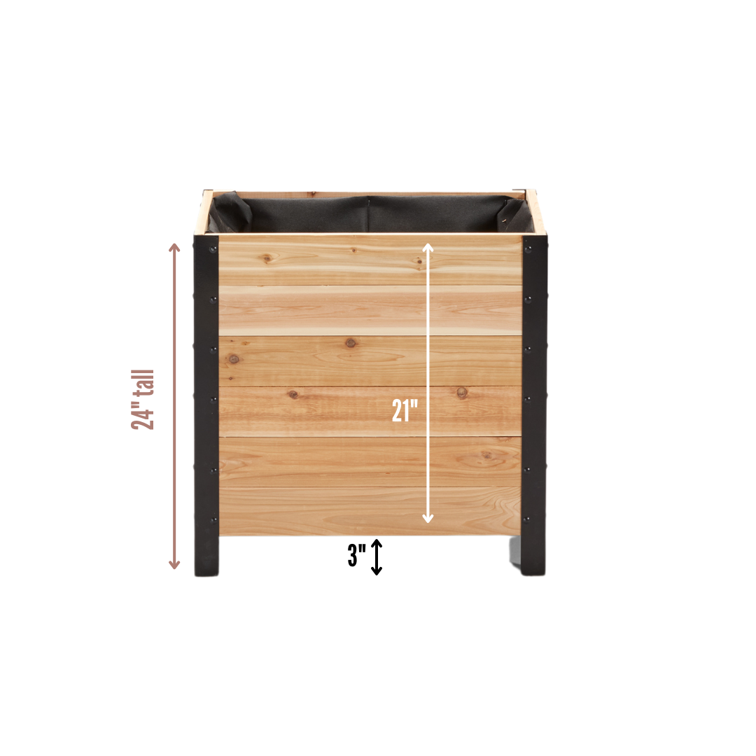 18" x 24" Planter Box - 24" TALL