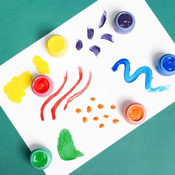 Finger Paint Set for Toddlers, Non-Toxic - 6 Colors