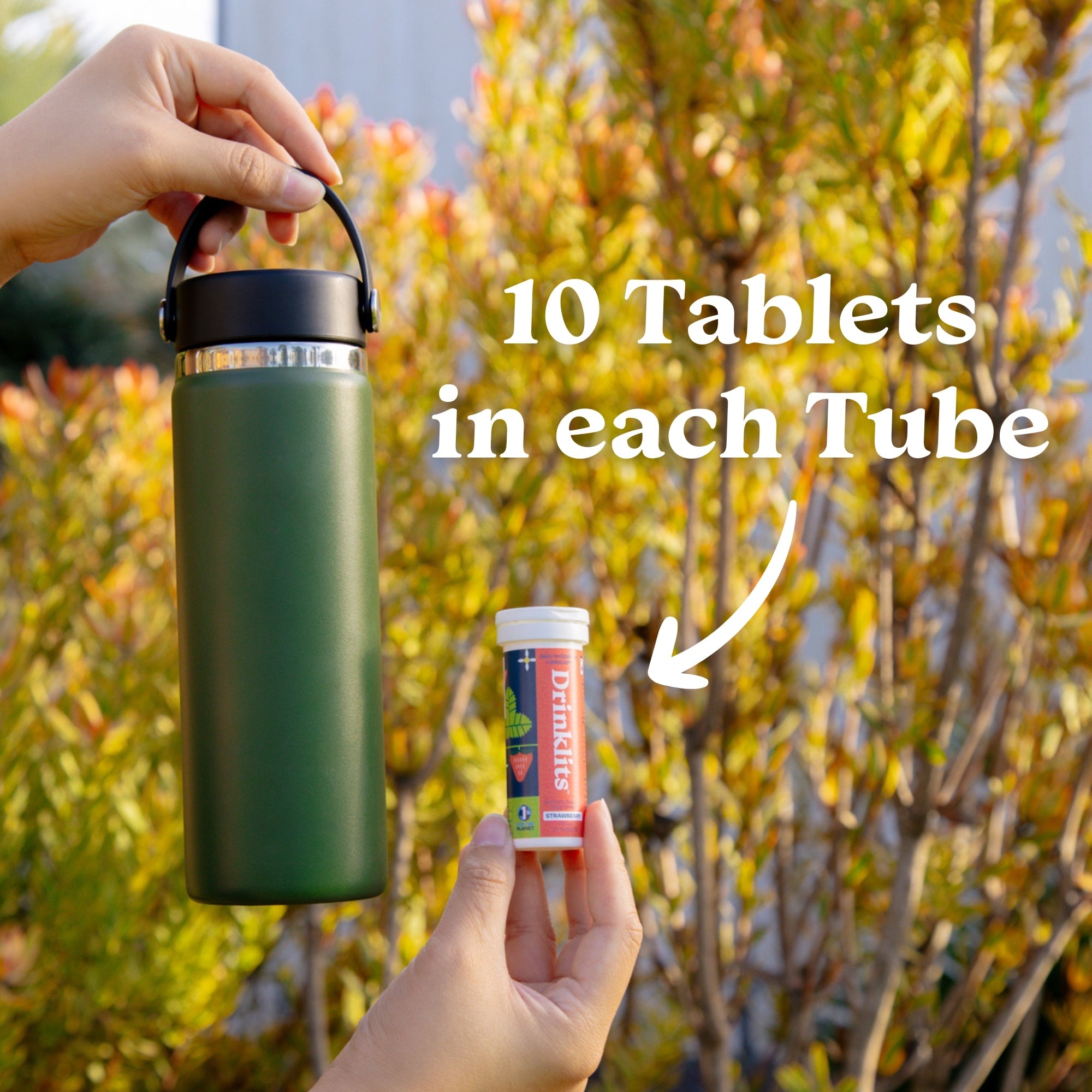 Strawberry Daily Immune Support Tablets (4) Tube Bundle