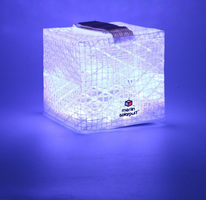 Collapsable Solar-Powered Lantern SolarPuff™ in Warm White