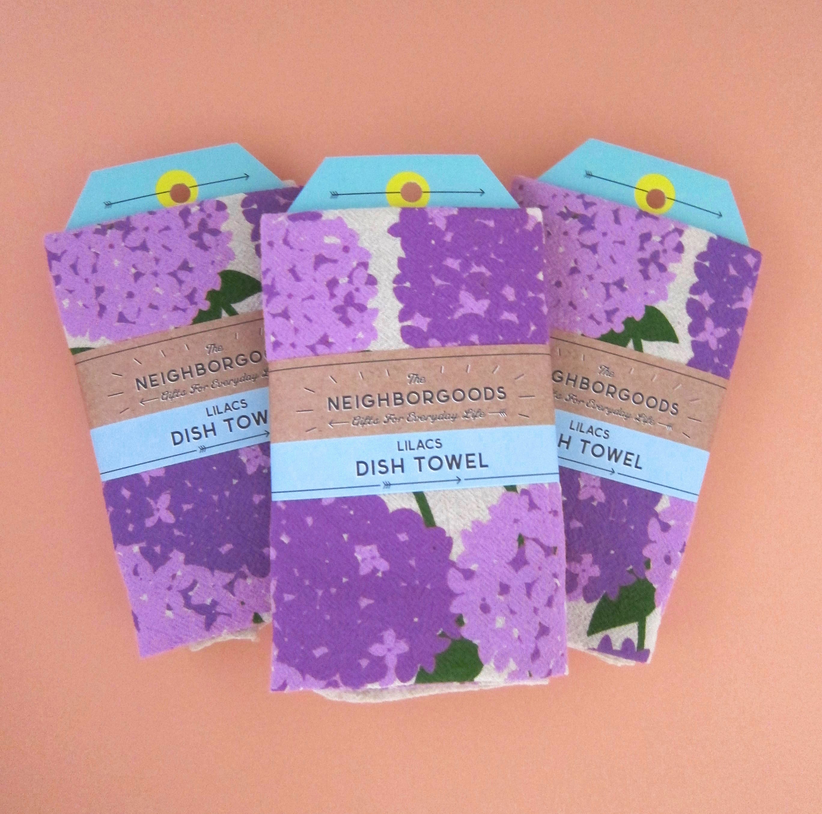 The Neighborgoods Lilacs Dish Towel