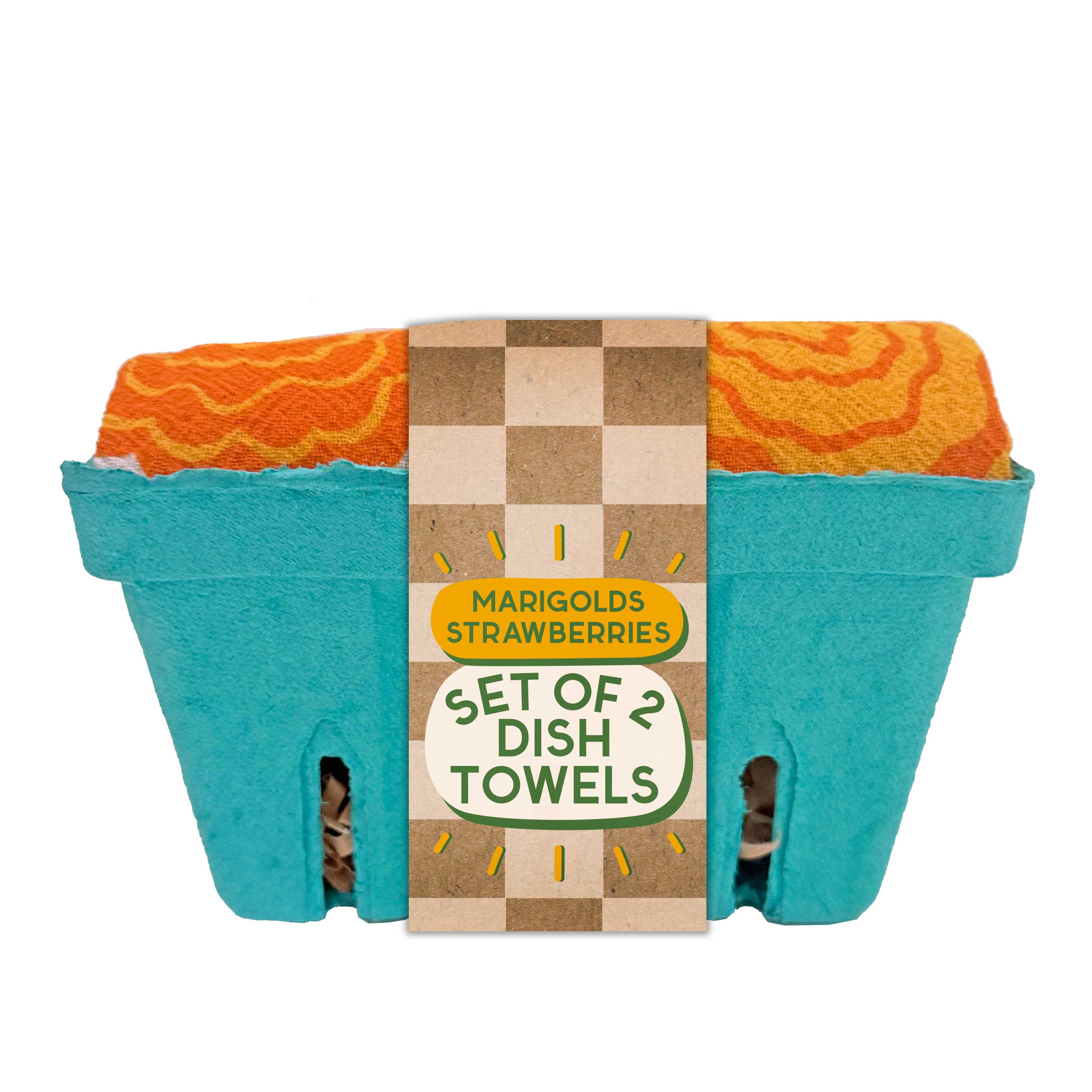 Mari Berry Organic Cotton Dish Towel Set - 2 Pack