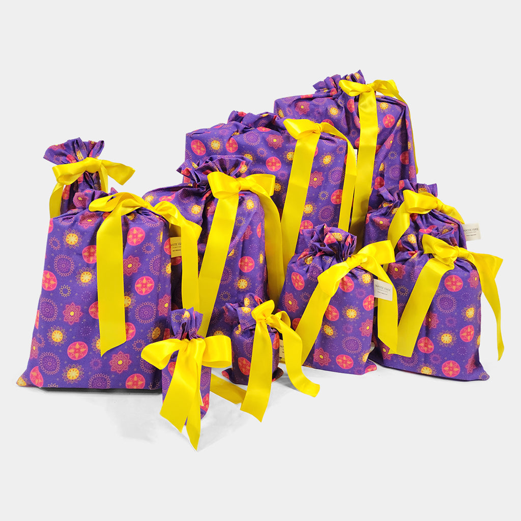 Marigold Mandala (Reusable Gift Bag Set)