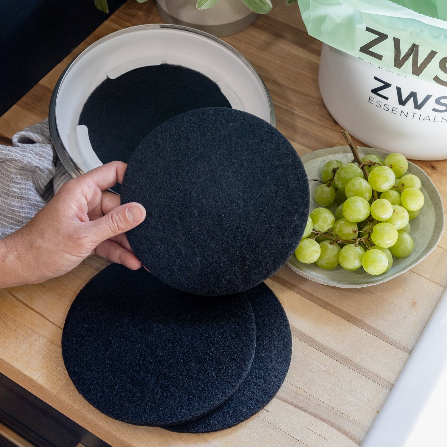 Countertop Compost Bin Replacement Filter Pack