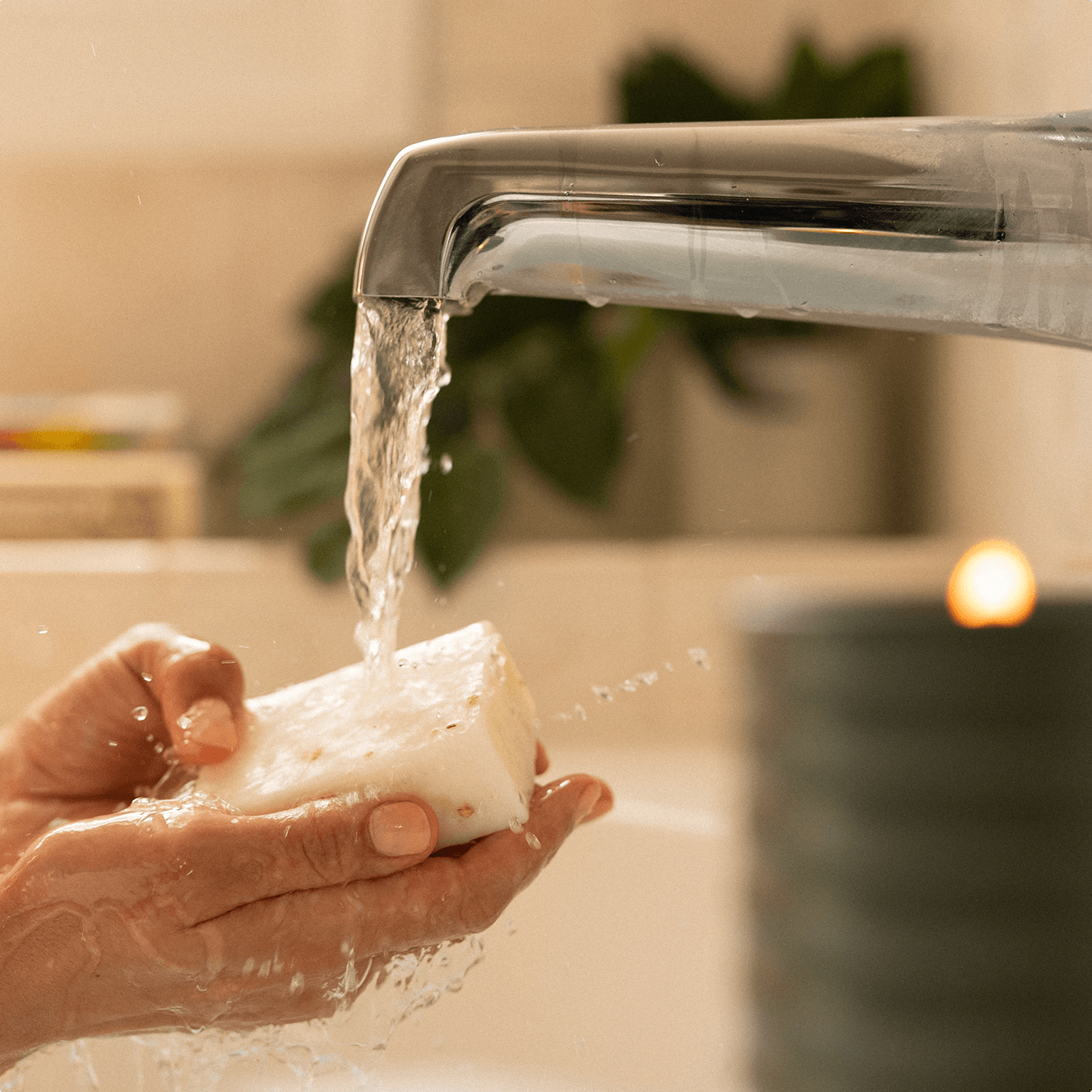 Relaxing Scent Candle Refill + Soap Set