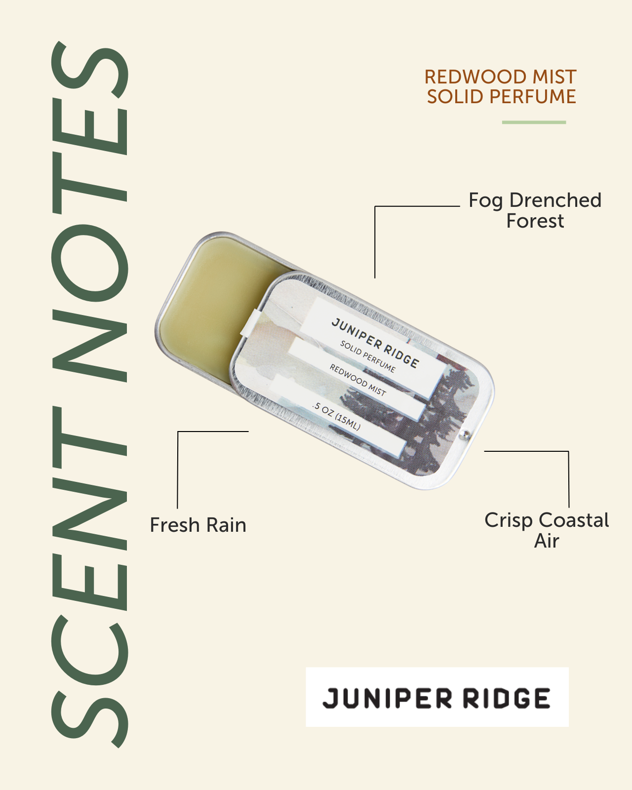 Redwood Mist Solid Perfume