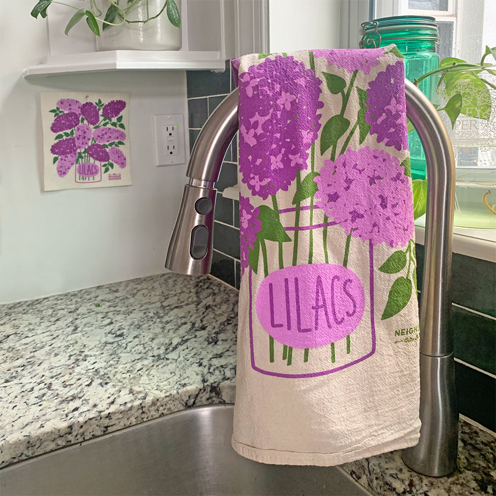 The Neighborgoods Lilacs Dish Towel