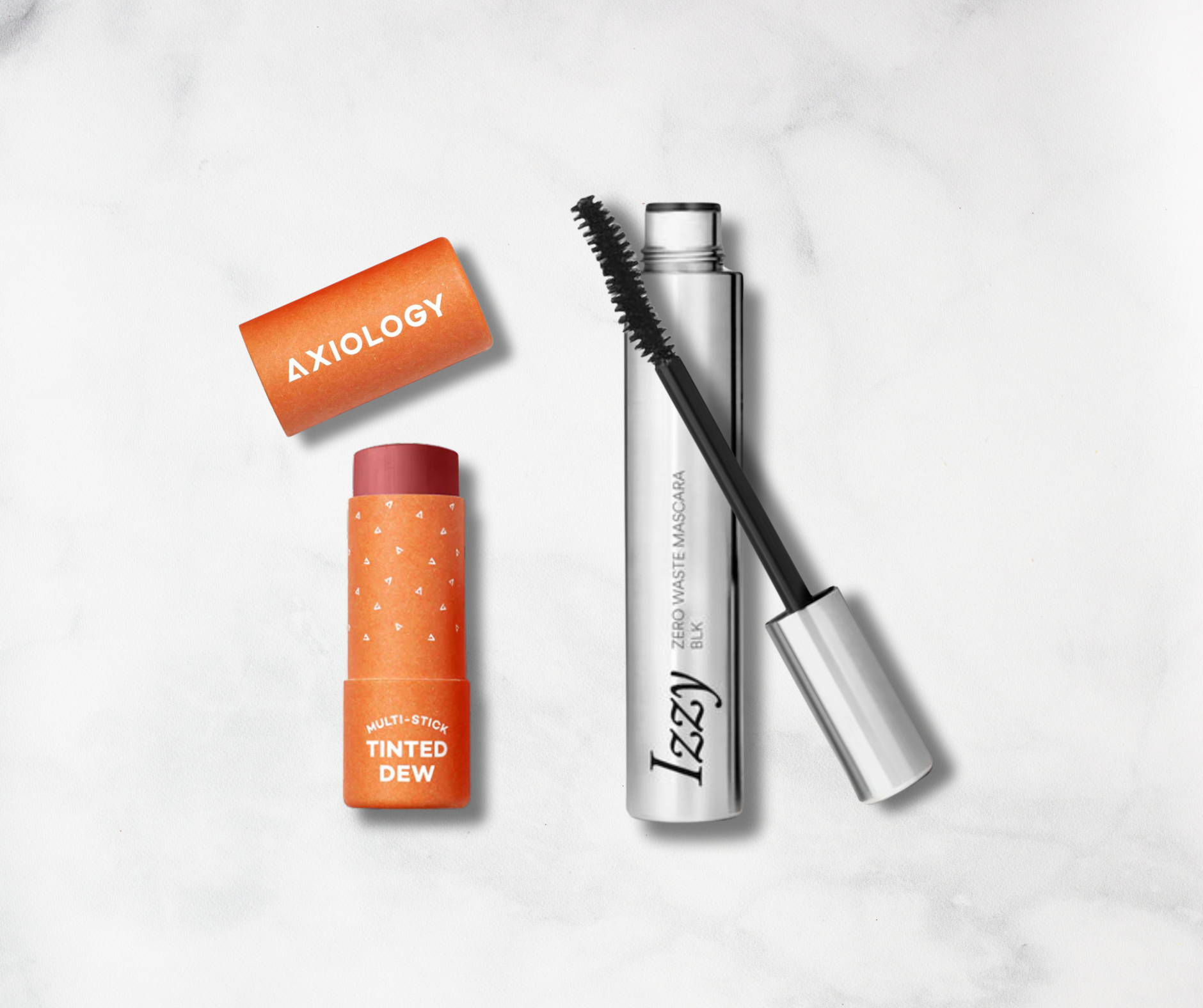 The Ultimate Zero-Waste Duo: Axiology Tinted Dew Stick & Izzy Mascara Bundle