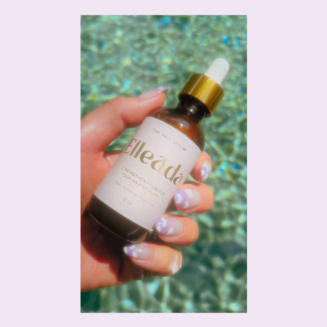 Elleada Natural Hair Growth Serum – Vegan, Oil-Free Scalp Treatment (2oz or 4oz)