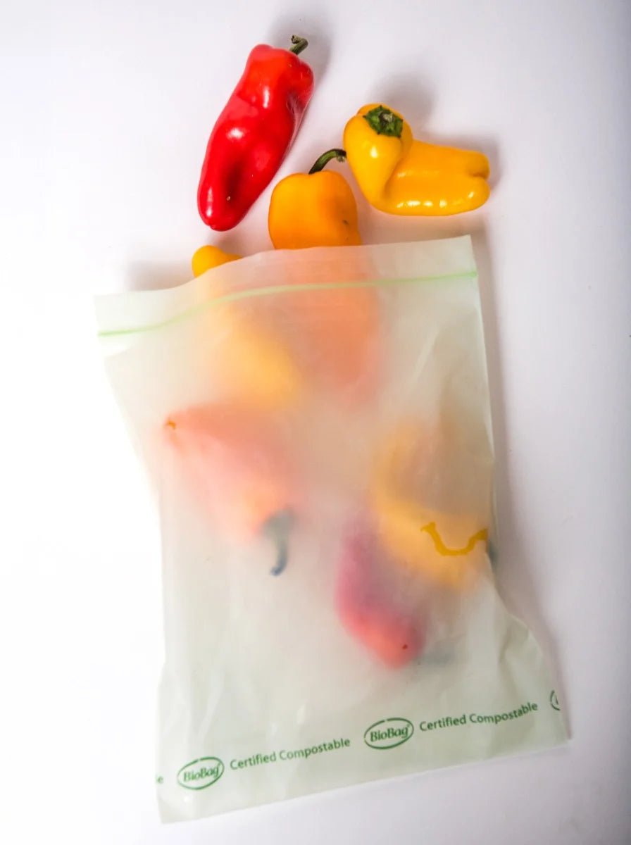 Compostable & Resealable Food Storage Bags - 20pk