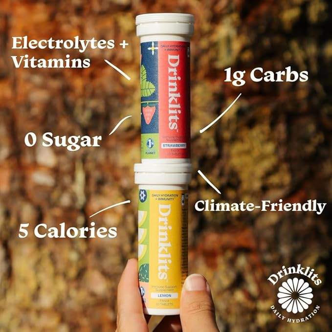 Strawberry Daily Immune Support Tablets (4) Tube Bundle