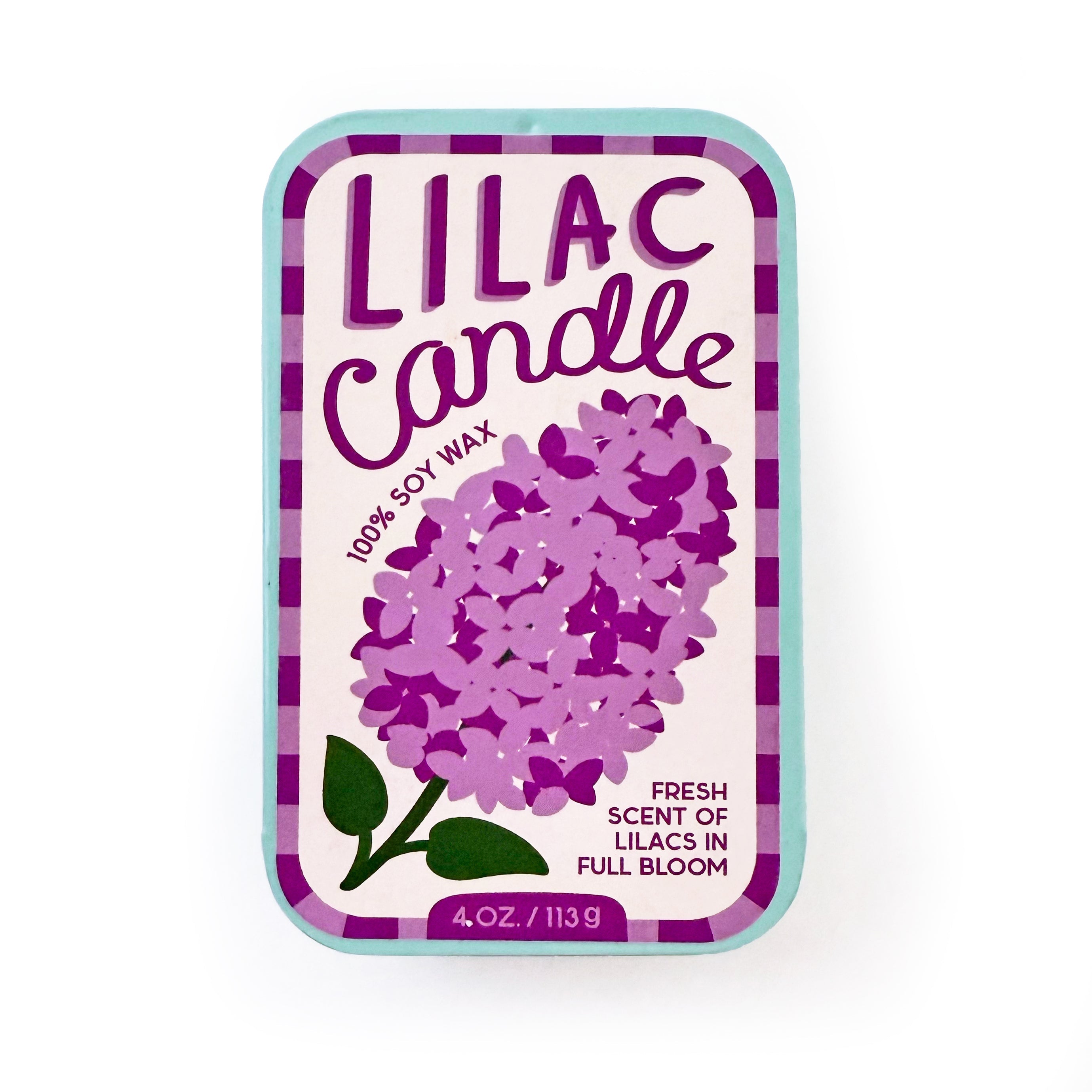 The Neighborgoods Lilac Candle - Soy Wax Sardine Tin