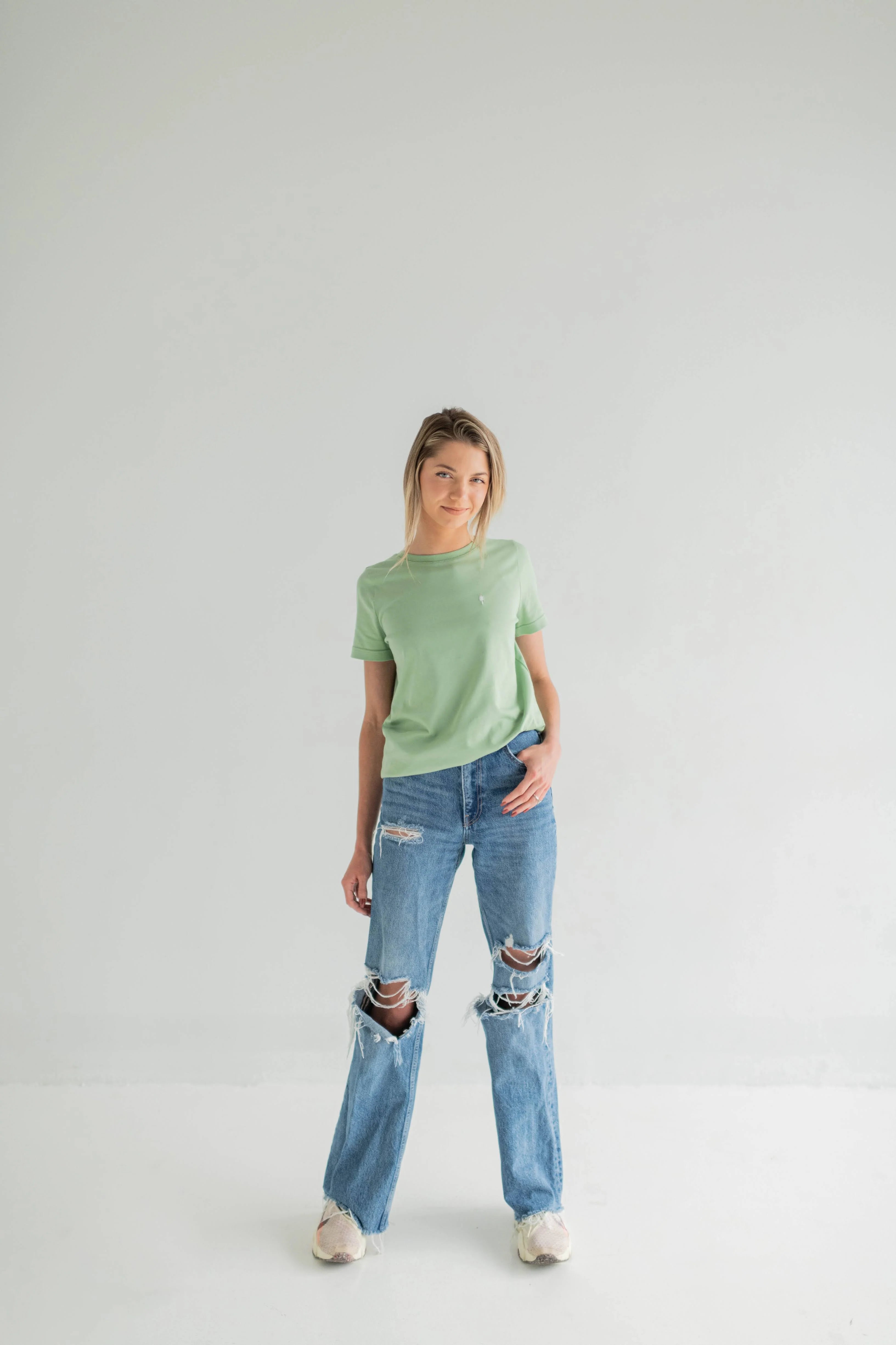 Women’s Organic Cotton Relaxed T-Shirt by Livelihood – Breathable, Ethical Comfort