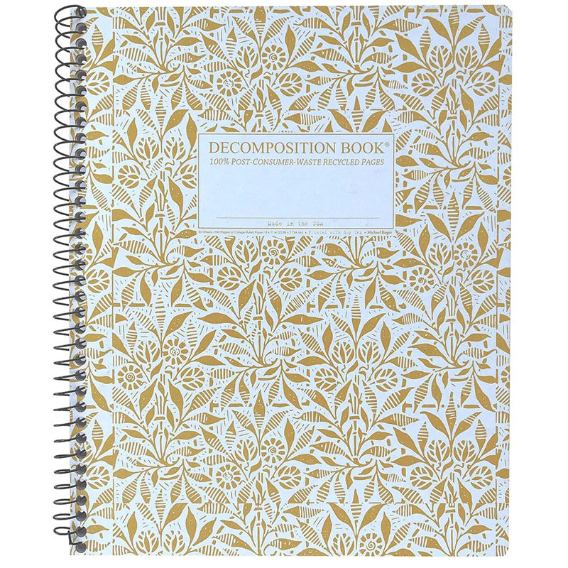 XL Ruled Spiral Decomposition Notebook