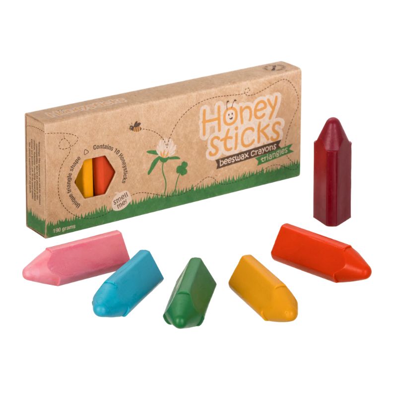 Honeysticks Triangles Beeswax Crayons 8pk