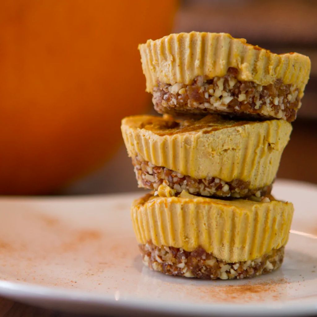 Vegan Pumpkin Cheesecake Bites