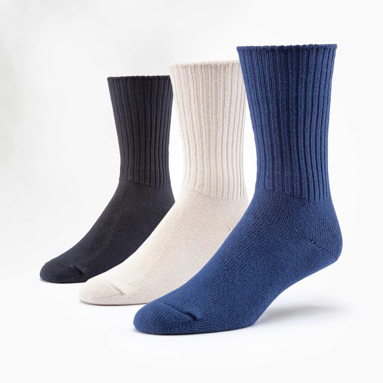 Organic Cotton Classic Crew Socks – 3-pk