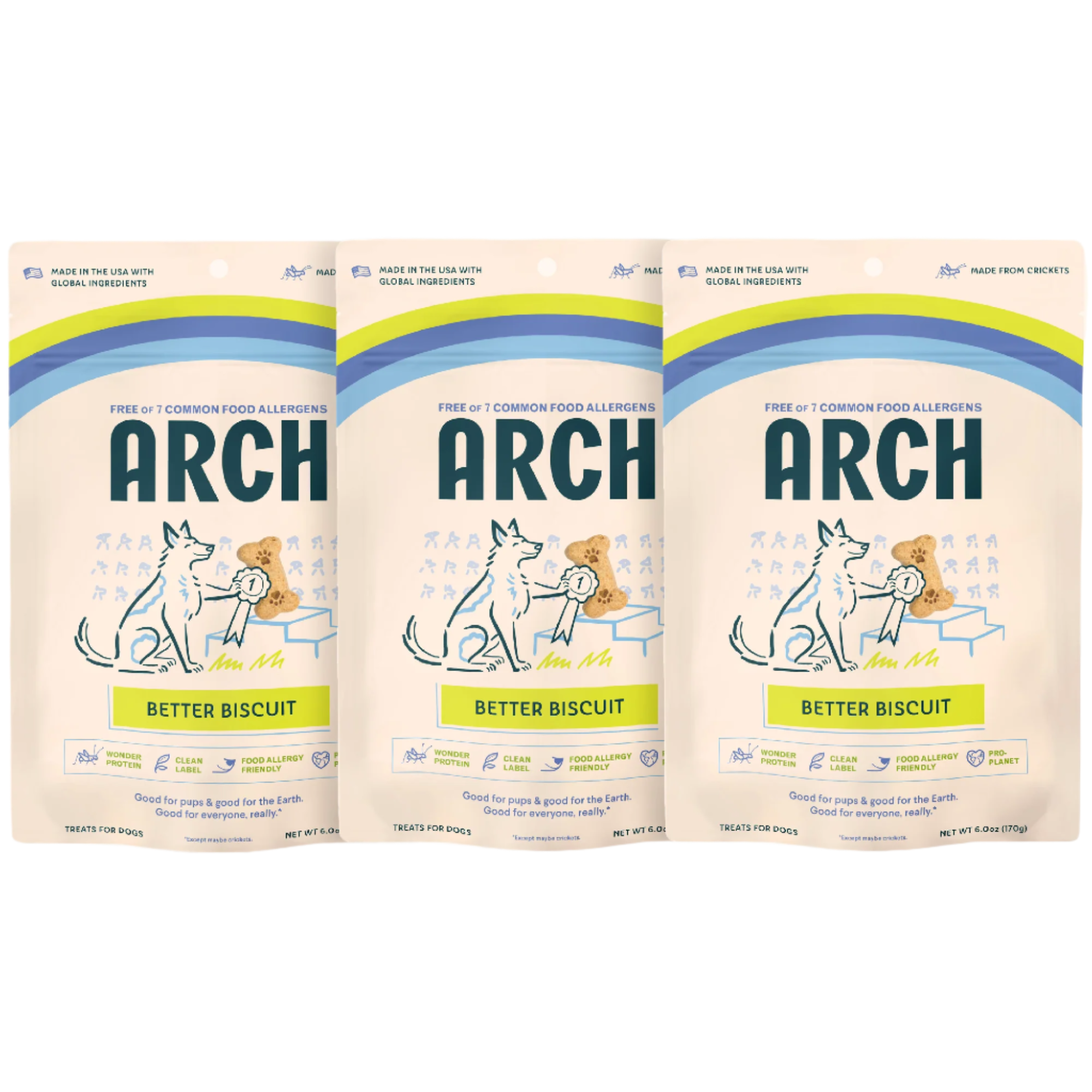 Arch Sustainable Dog Treats - 3 pack