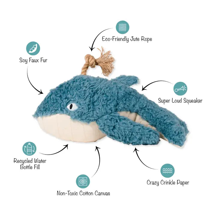 Whale Dog Toy