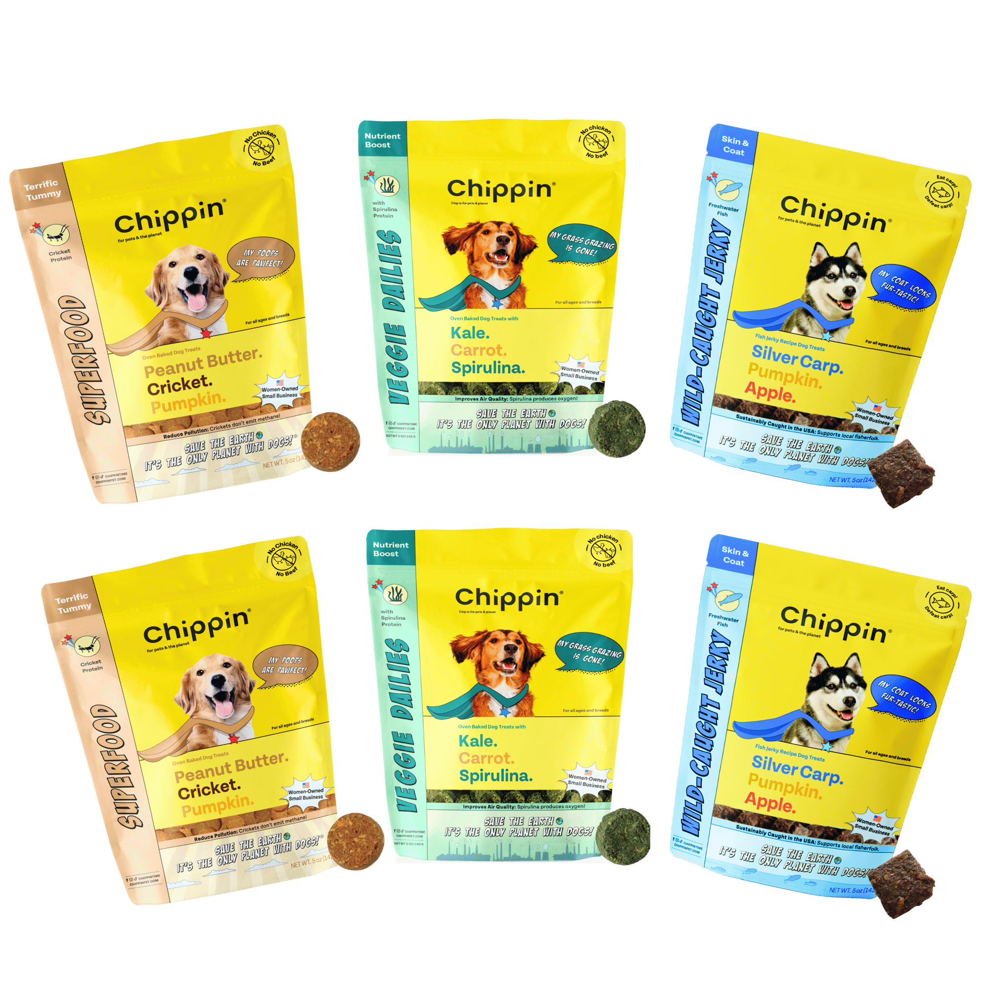 Allergy-Friendly Dog Treats, 6-Pack