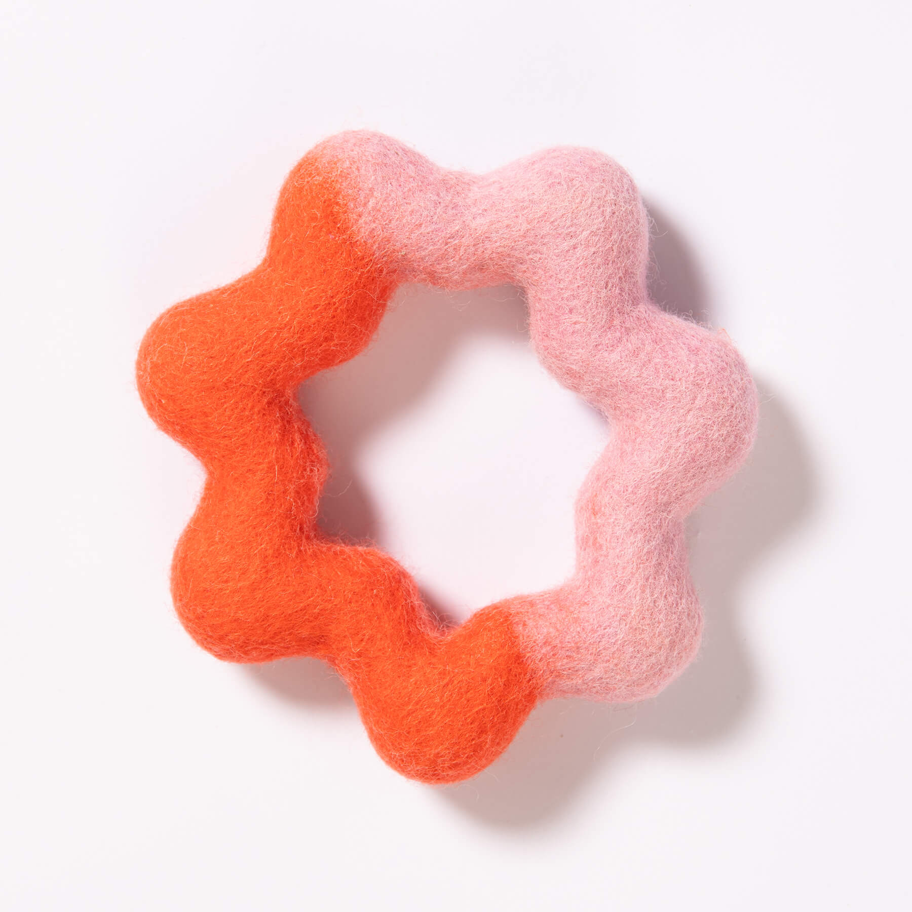 Wiggle Ring Felt Dog Toy