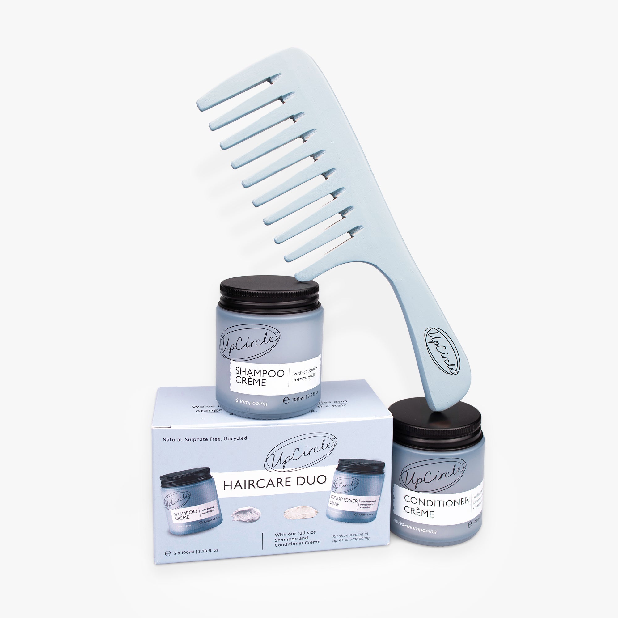 The Haircare Duo + Bamboo Wide Tooth Comb