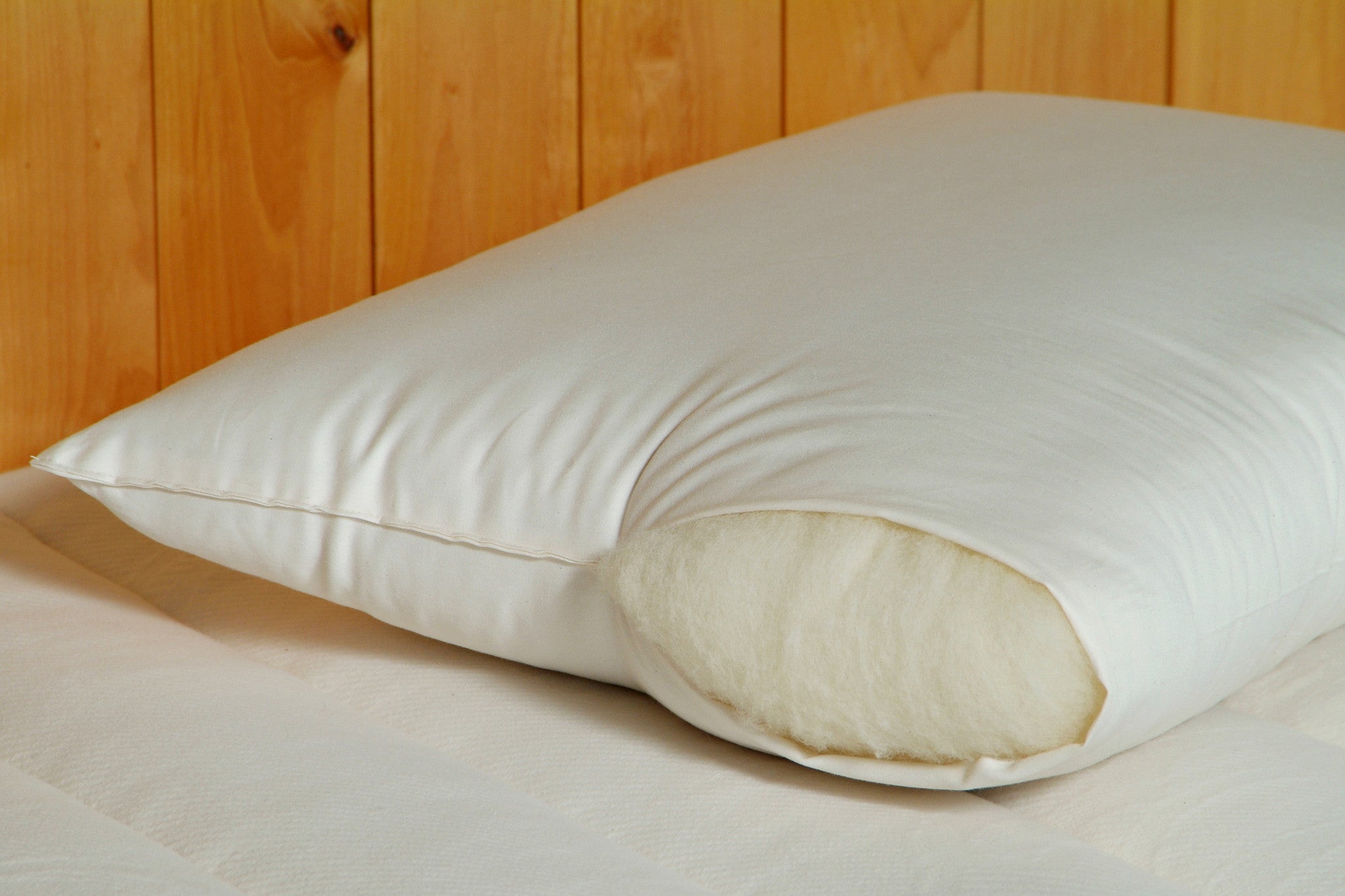 All-Natural Wool-Filled Bed Pillows