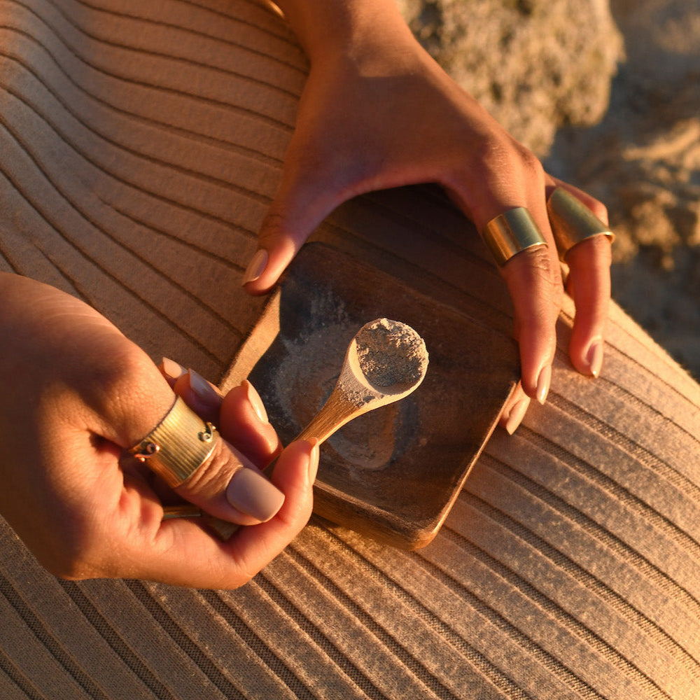 Wooden Facial Bowl + Spoon