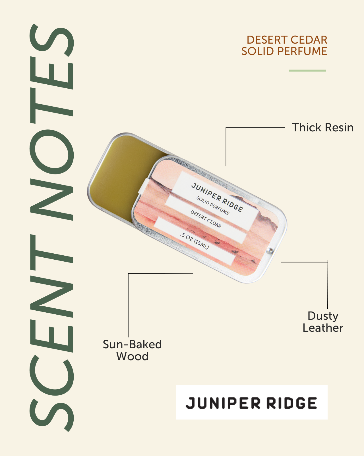Desert Cedar Solid Perfume