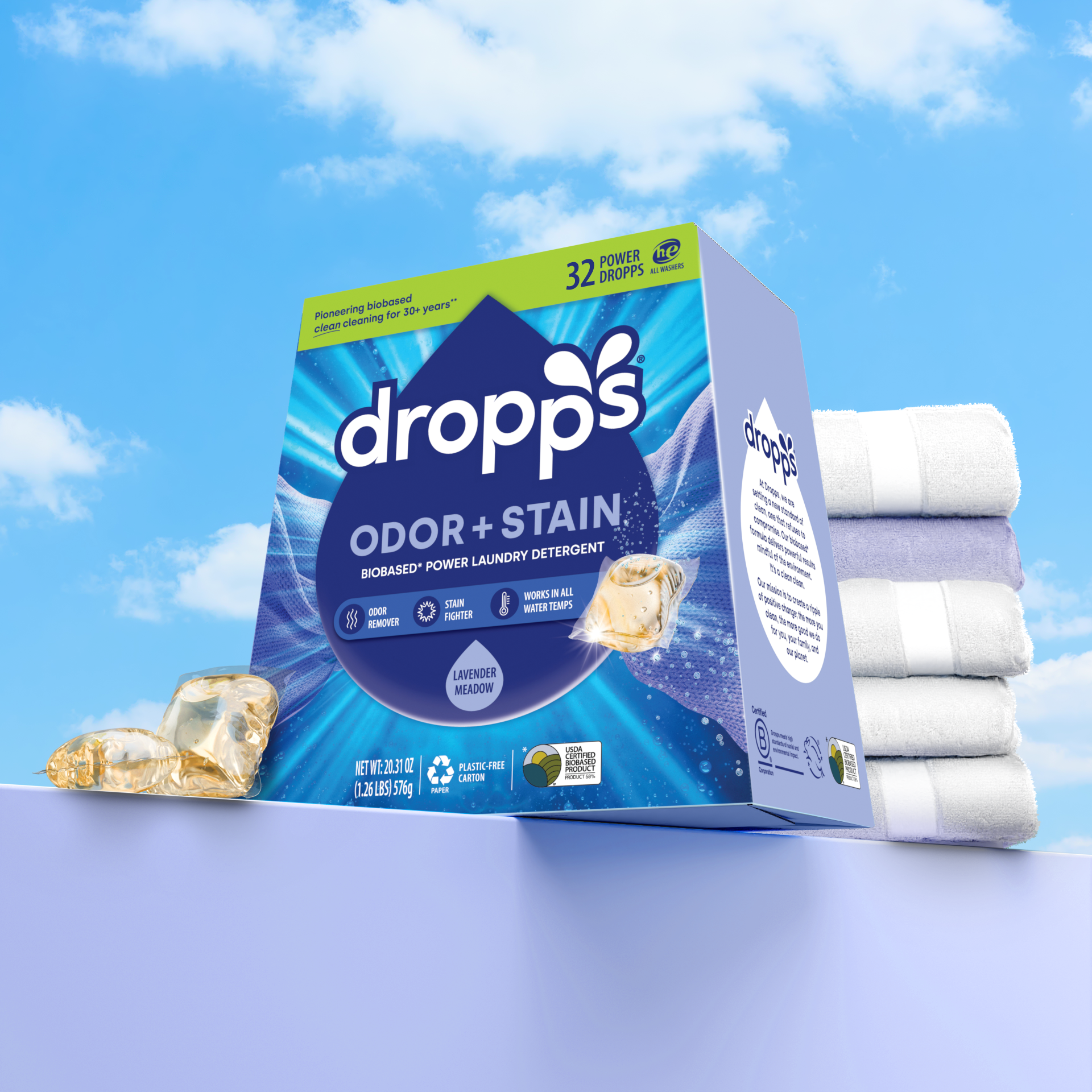 Stain and Odor Laundry Detergent Pods