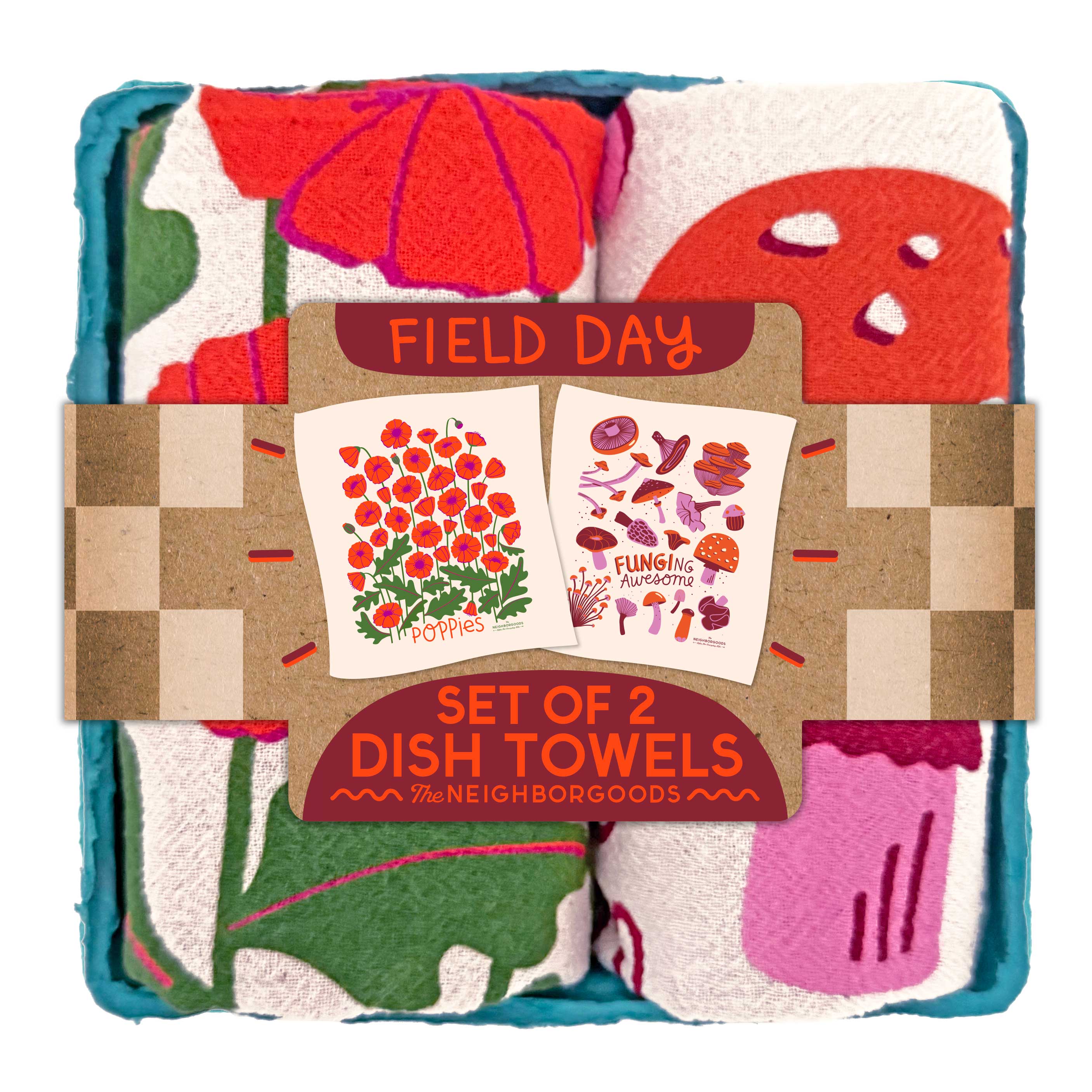 Field Day Organic Cotton Dish Towel Set - 2 Pack