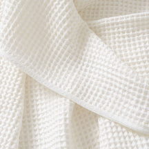 Organic Cotton Waffle Knit Throw Blanket