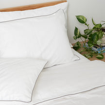 Piped Soft & Cozy Sateen Duvet Set