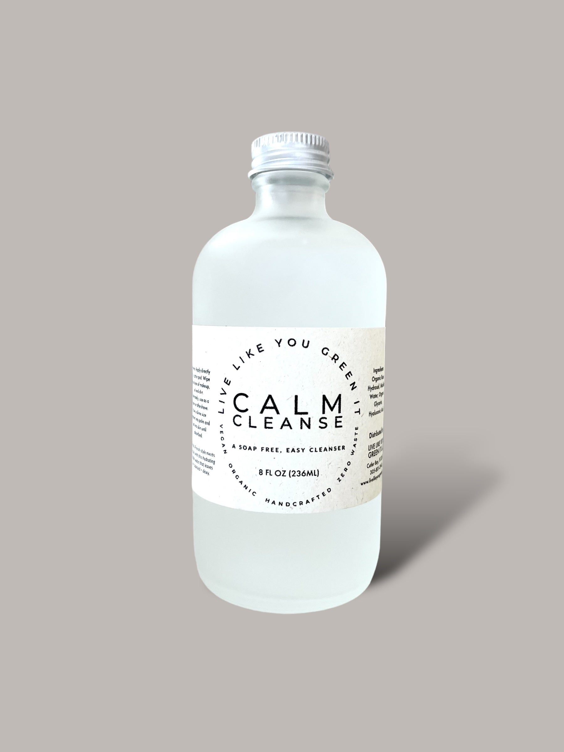 Calm Cleanse Gentle Face Wash and Toner + Hyaluronic Acid, Micellar Water, and Organic Rose