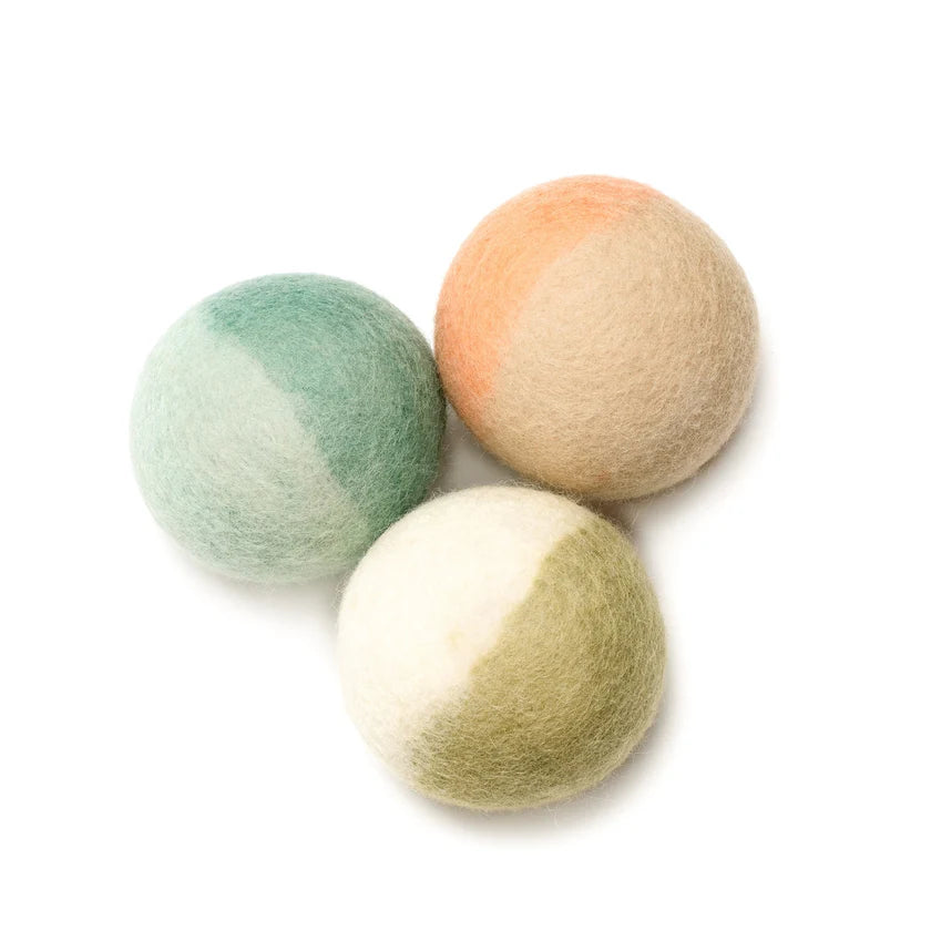 Felt Ball Dog Toy Trio