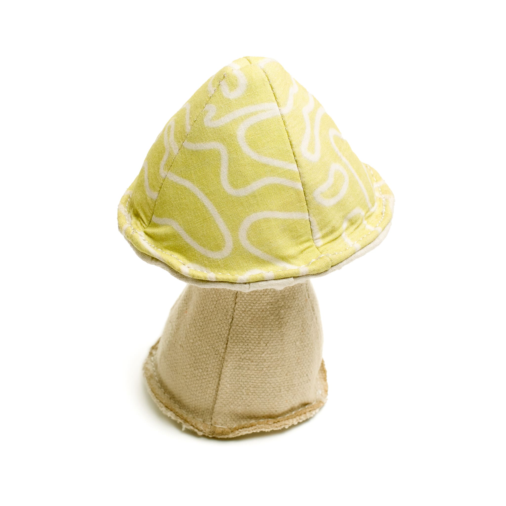 Canvas Mushroom Plushie Dog Toy