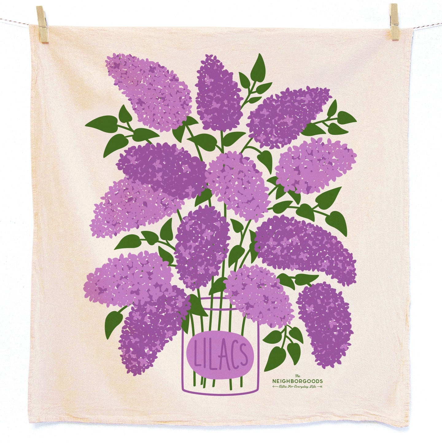 The Neighborgoods Lilacs Dish Towel