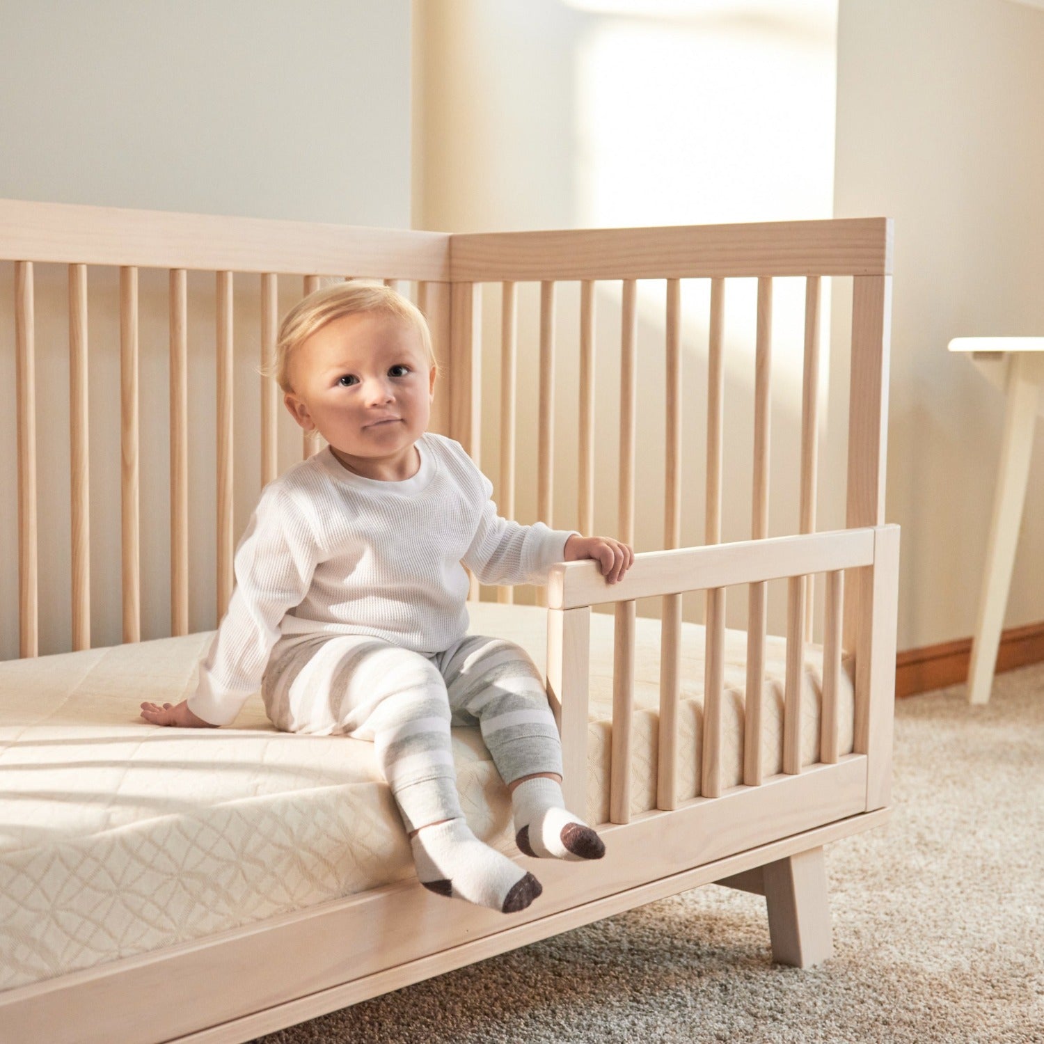 Breathable 2-Stage Organic Cotton Waterproof Crib Mattress