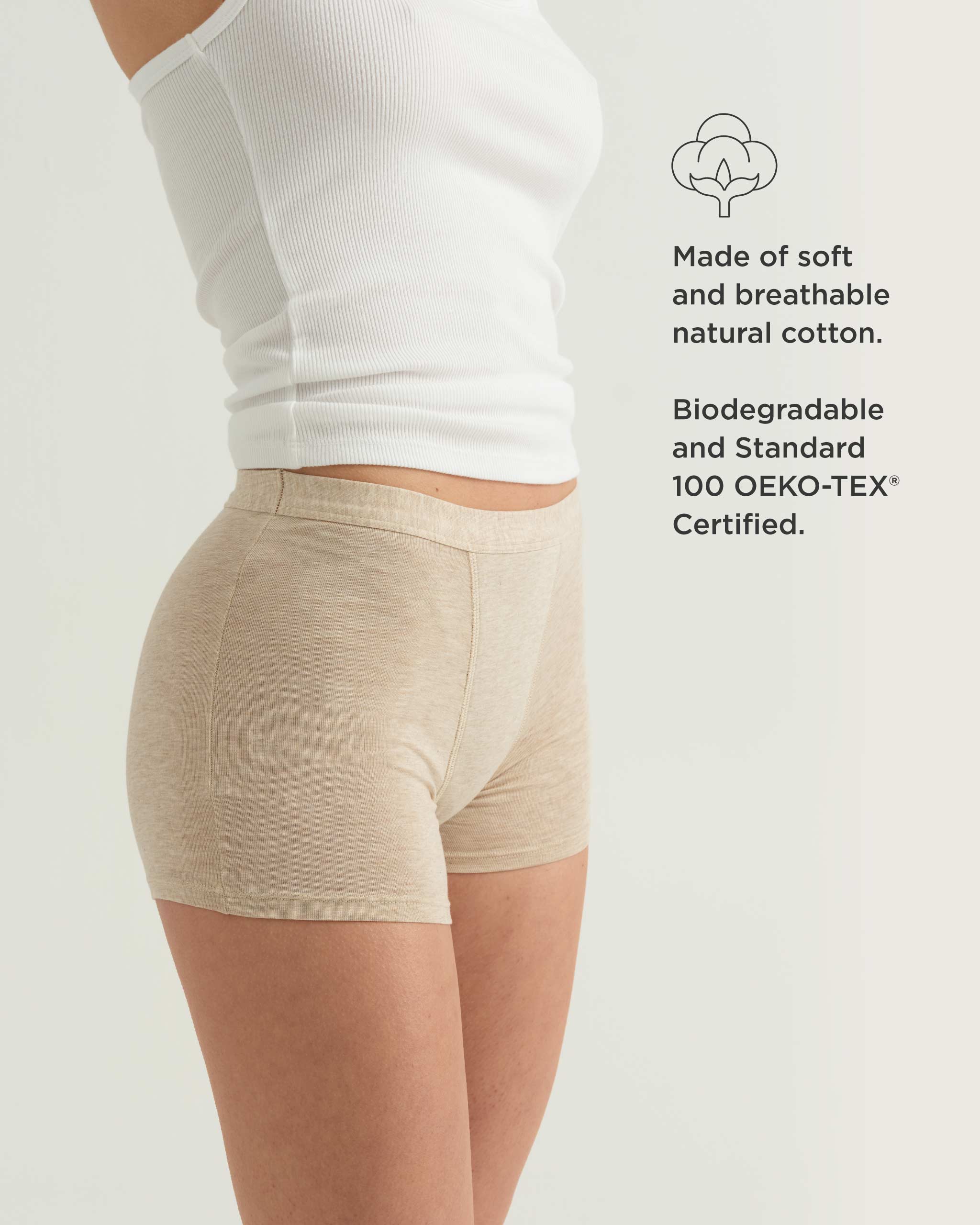 Leakproof Period Cotton Sleep Short