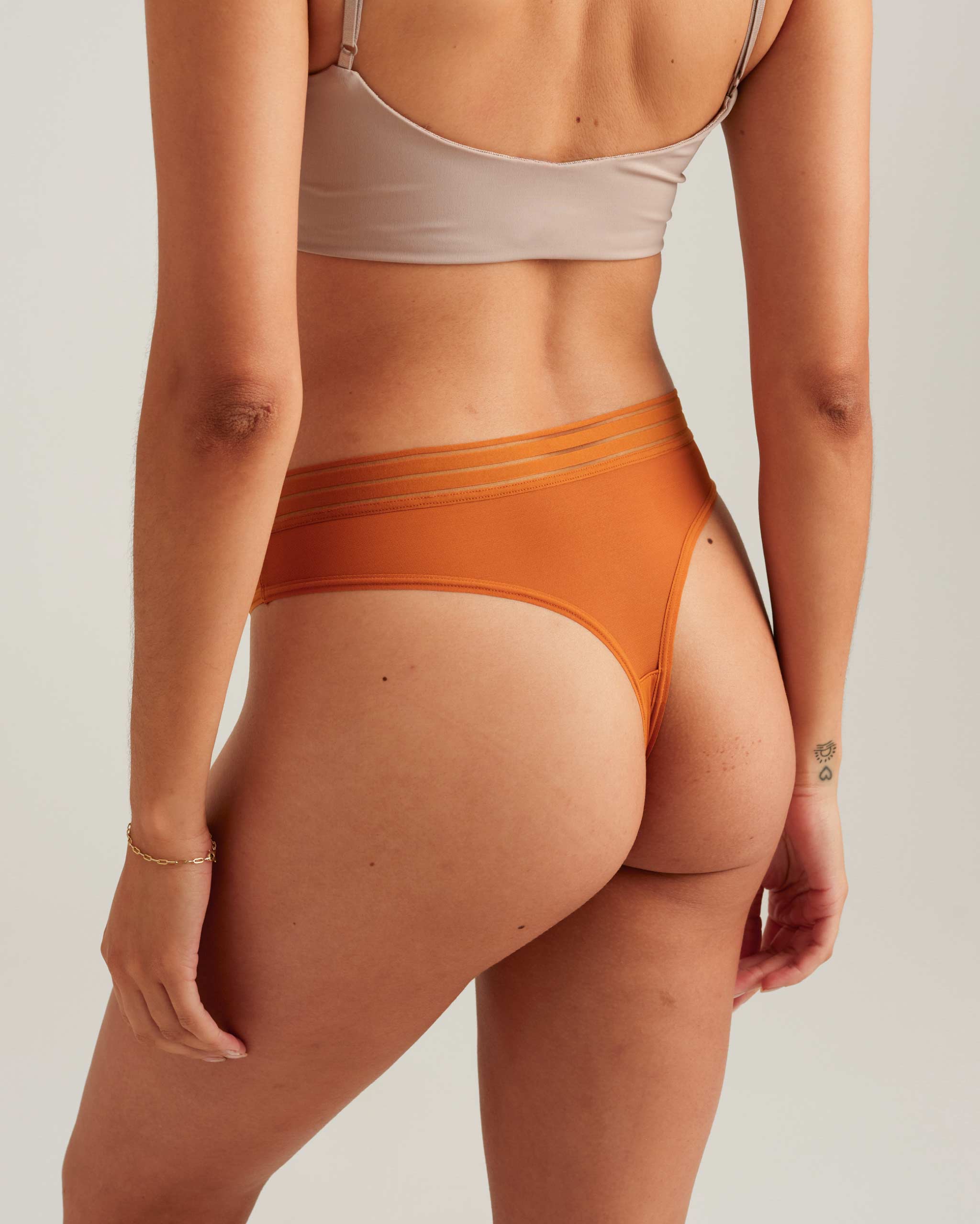 Leakproof Period Mesh Thong