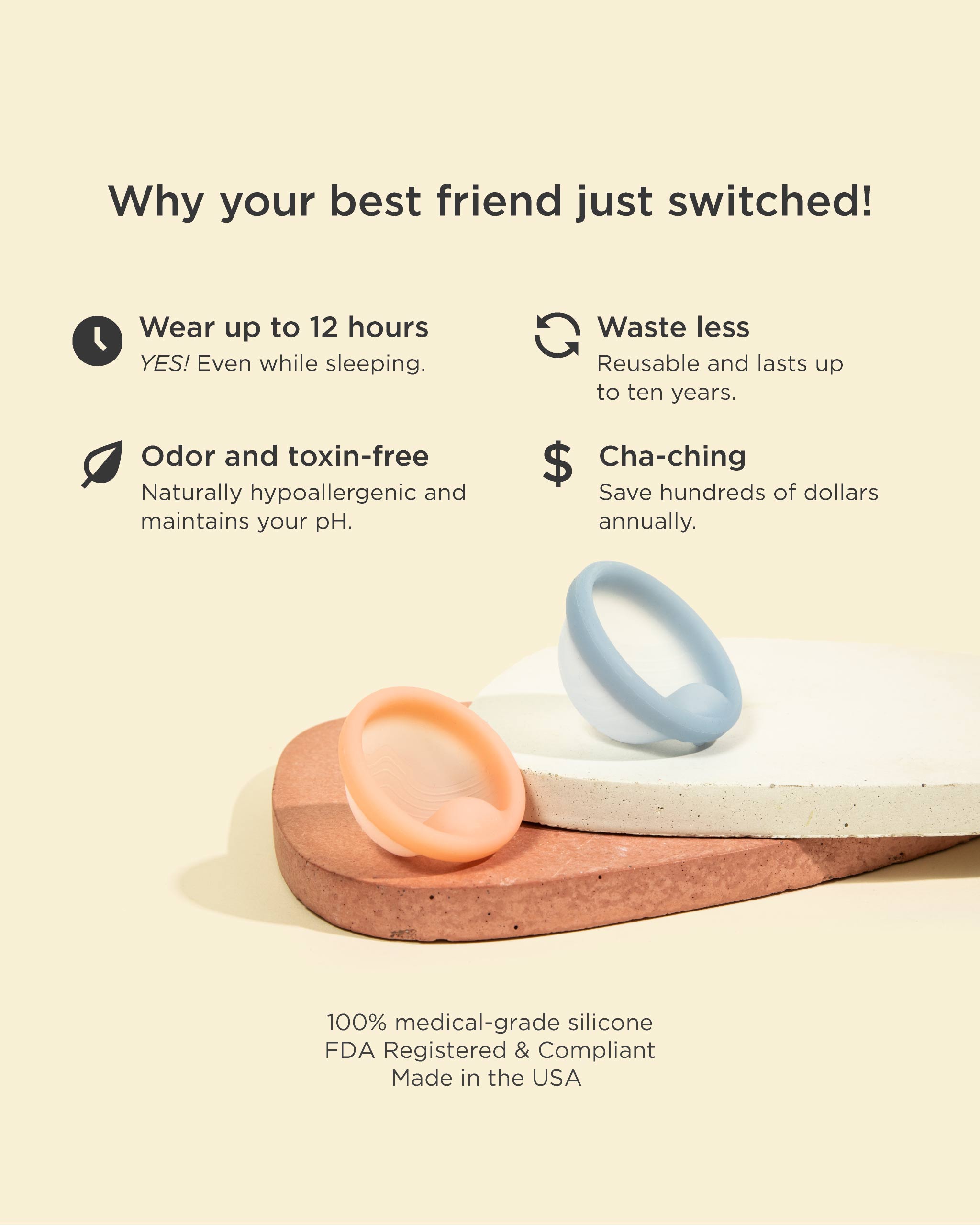 Saalt Menstrual Disc Duo