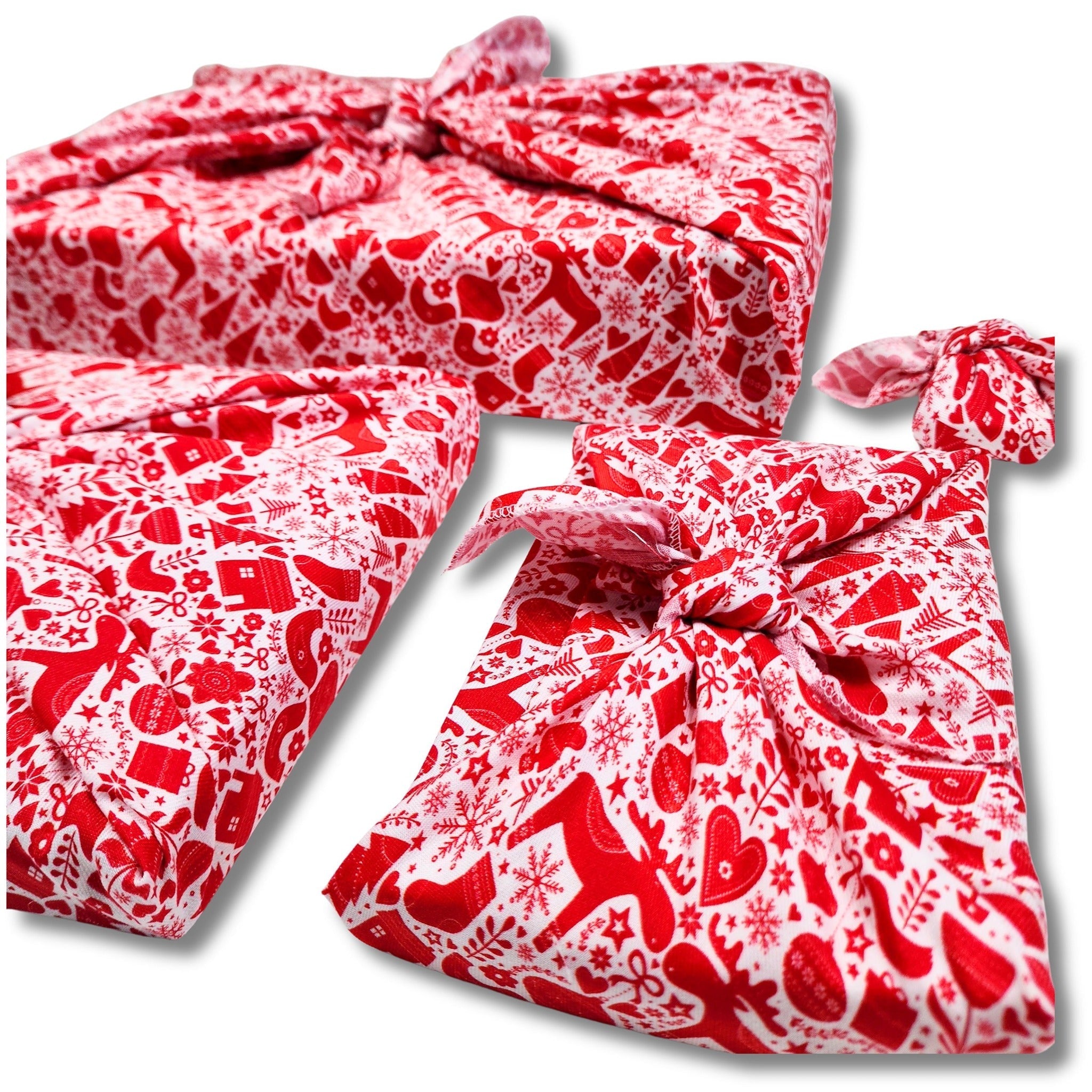 Scandi Rensdyr (4 Furoshiki Gift Wraps)
