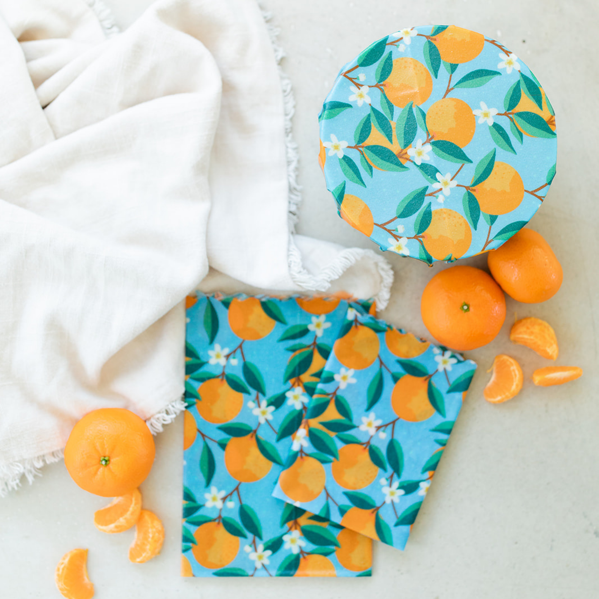 Large Beeswax Wraps (Set of 2)