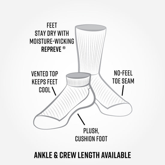 Organic Cotton Socks - Sport Crew