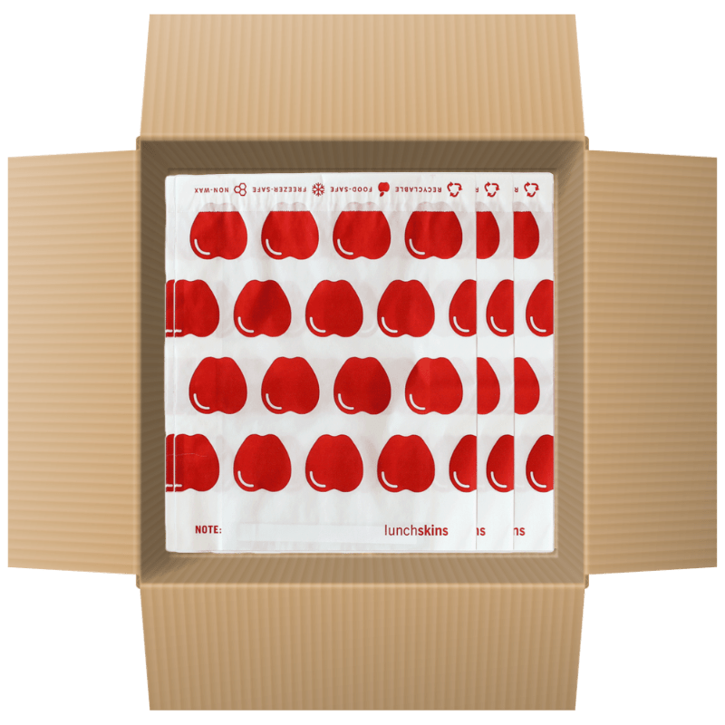 500 Self-Sealing Sandwich Bags - Apple