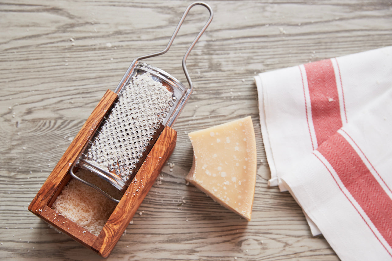 Italian Olivewood Parmesan Cheese Box Grater