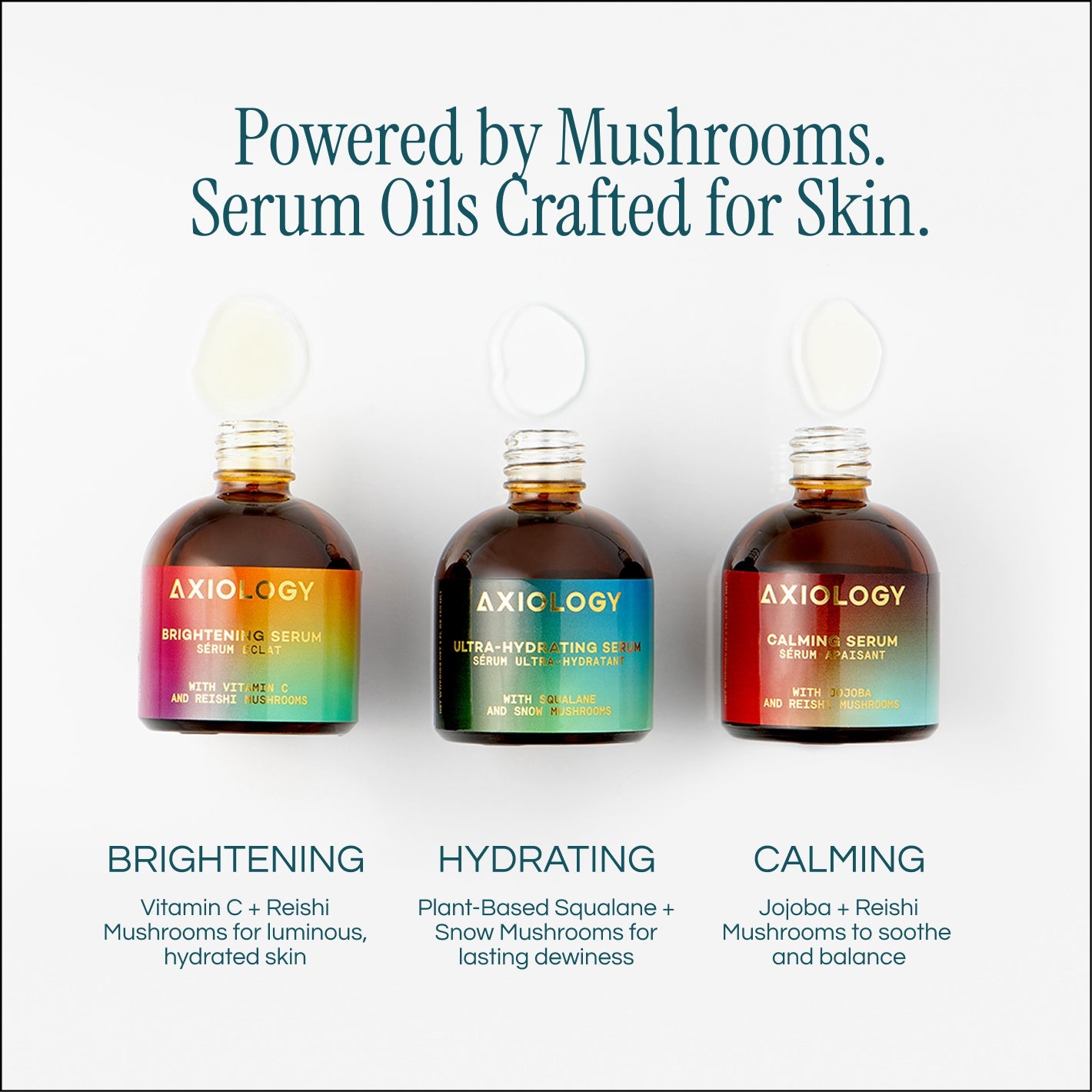 Axiology Calming Serum - Soothing Face Serum with Reishi Mushroom