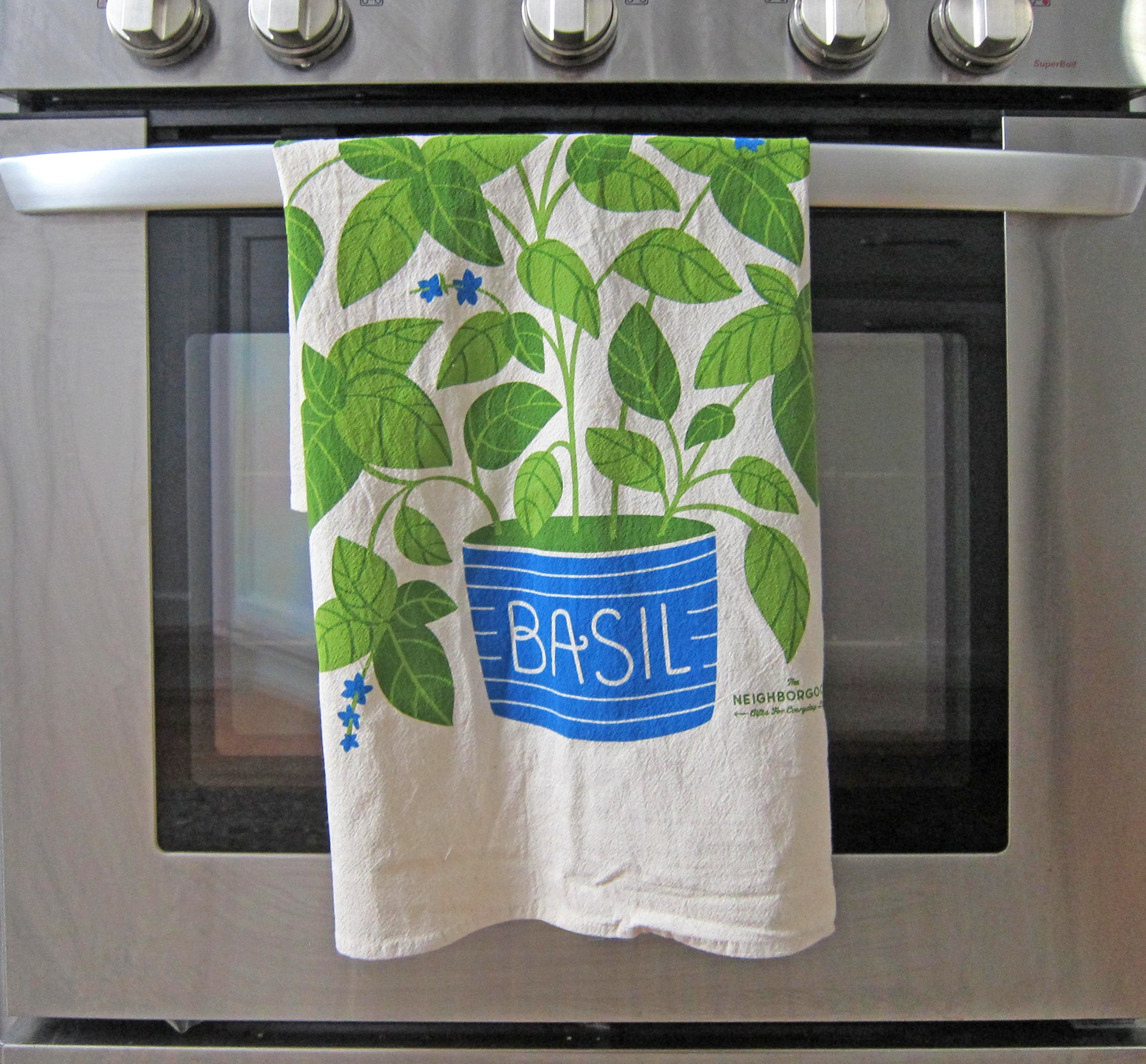 Basil Organic Cotton Dish Towel
