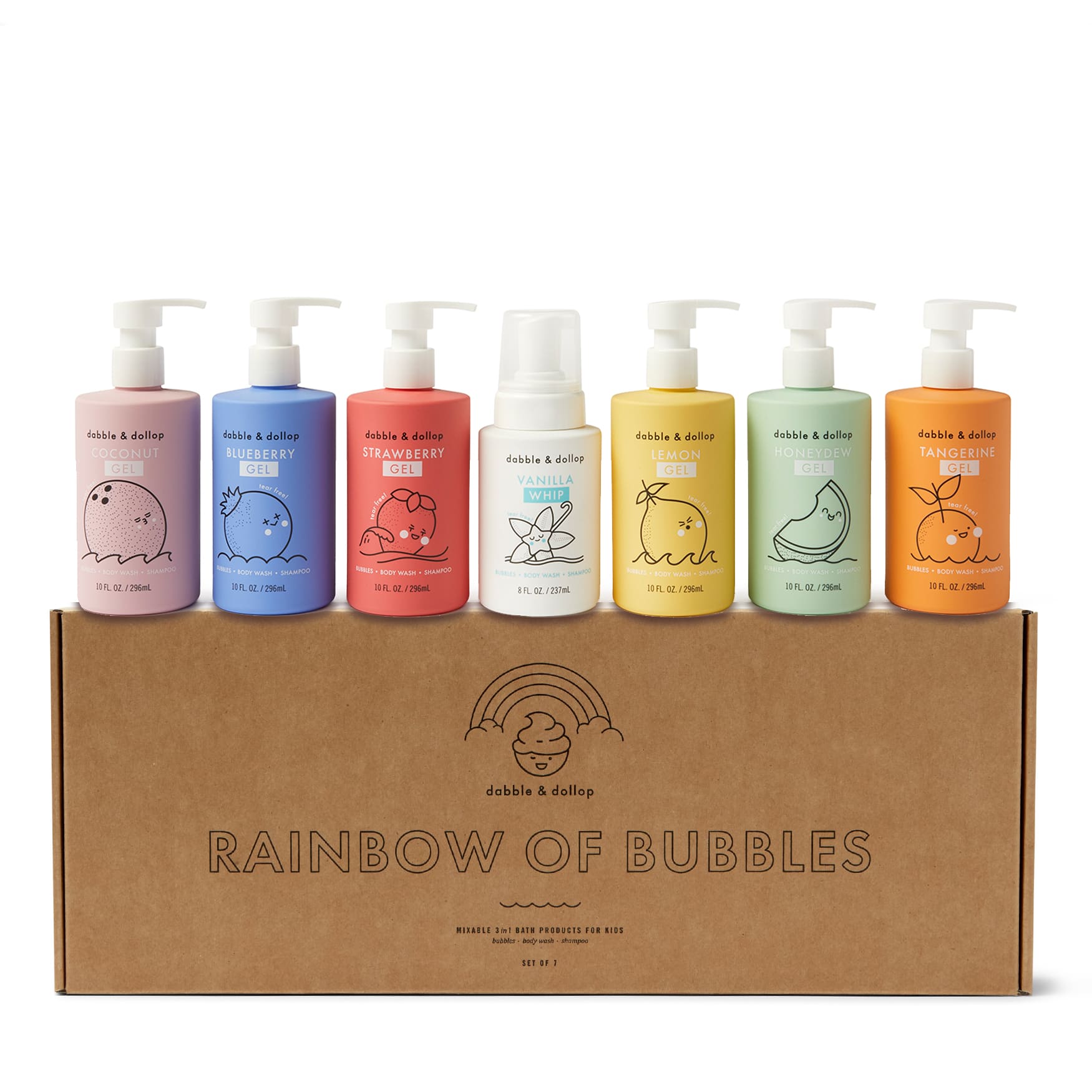 Dabble & Dollop Rainbow of Bubbles Bath Bundle